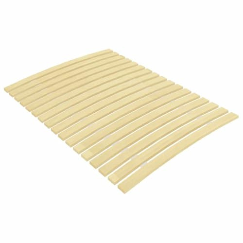 Kaloriko Lattenrost Ersatz 90x200 cm, 17 Federholzleisten aus massivem Pappelholz, zusammenklappbar, Roll-Latten für Plattformbetten, Bettgestell, Schlafzimmer Möbel