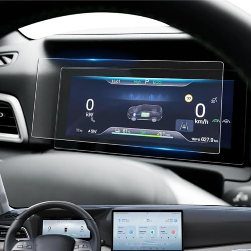 YEE PIN Film de protection d'écran 8 pouces compatible avec BYD Atto 2 Yuan Up EV DM-i | Seal 6 DM-i Touring 2025 2026 2027 Digital Cockpit, film de protection d'écran en verre trempé 9H, anti-traces