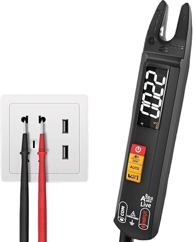 Multimetro digitale a forcella Pinza amperometrica for corrente continua CA Corrente continua Tester elettrico Amperometro multifunzione