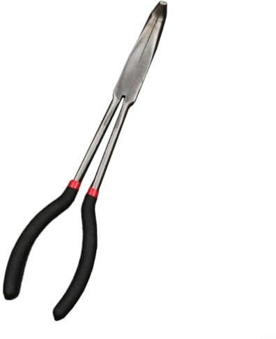 Lång spetstång 30 cm böjd näsa 25–90 grader verktygsstål halkfritt handtag för trånga rum bil verkstad smycke pyssel 1 styck (90 graders böjd)