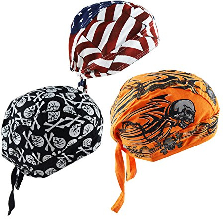 Cycling Doo RAG Skull Cap Hat Bandana Head Wrap Breathable Helmet Liner