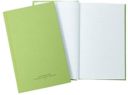 Tacticai Green Military Log Book, 5.25” x 8” - 192 Pages, Record Book for Record Keeping, Supply Chain, Inventory, Training, Maintenance & Field Operations, NSN 530-00-222-3521