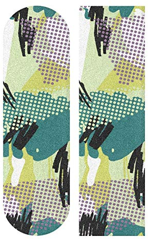 MNSRUU Skateboard-Griffband, Camouflage, buntes Graffiti-Griffband, Schleifpapier für Roller, Rollerboard, 22,9 x 83,1 cm