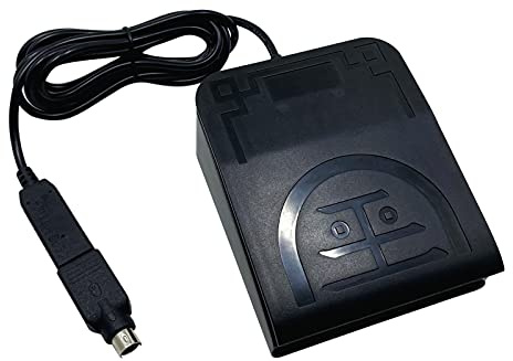 PCsensor USB Foot Pedal - Simulate Any Key on Keyboard Mouse - 2 interface USB or PS/2 (Single Pedal)