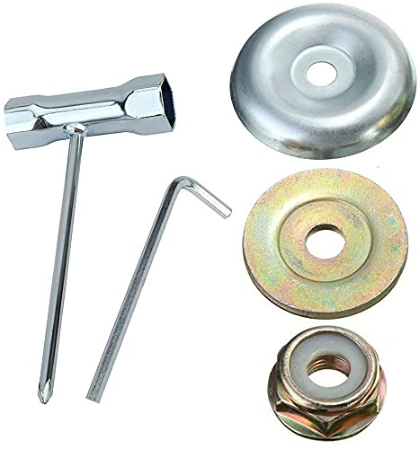 5 Pièces kit ecrou Tete debroussailleuse Universelle, pour débroussailleuse Thermique, Stihl, Echo, Ryobi Tete, Kit De Fixation D'écrou De Lame De Gearbo En Métal Pour Tondeuse à Gazon