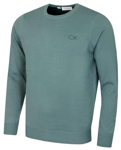 Calvin Klein Mens Crew Neck Sweater - Sage - L