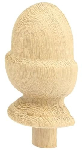 Jackson Woodturners Oak Acorn Half Newel Cap 90mm