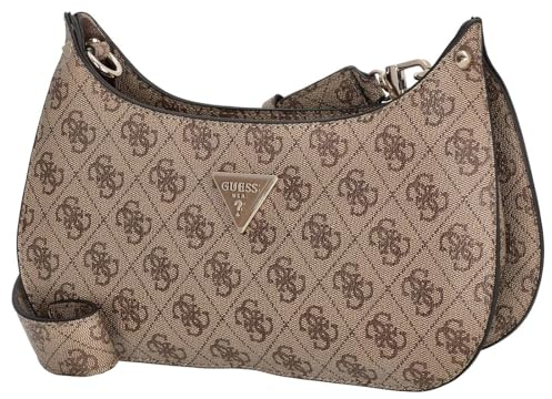 GUESS Meridian Shoulder Bag Womens Latte Logo One Size