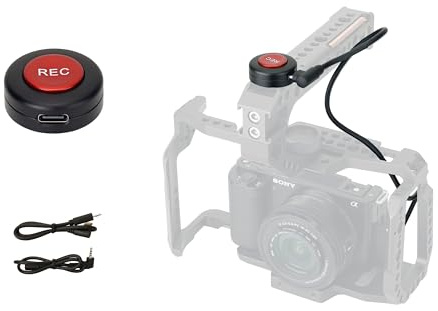 Konova Record Button for Top Side Handle (not Including Handle) Remote Trigger Compatible for Sony A9/A7/Panasonic S5 / Fujifilm X-T3