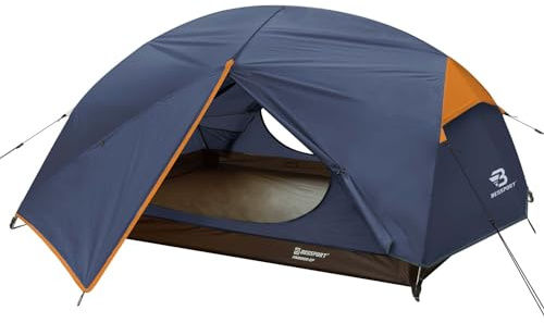Bessport Tienda De Campaña 2 Personas Carpa Ultraligera 3-4 Temporadas Resistente al Agua y al Viento Fácil de Instalar, para el Senderismo y el Camping