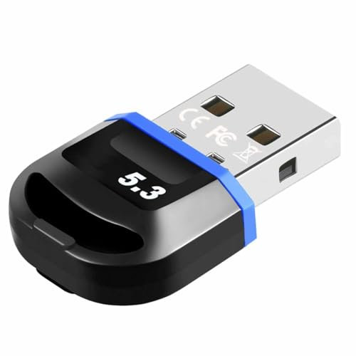 Vikye Adaptateur USB Bluetooth 5.3 - Dongle Bluetooth - Émetteur/Récepteur pour PC - Vitesse jusqu'à 2 Mbit/s - Portée jusqu'à 20 mètres - Compatible avec Windows 11/10/8.1