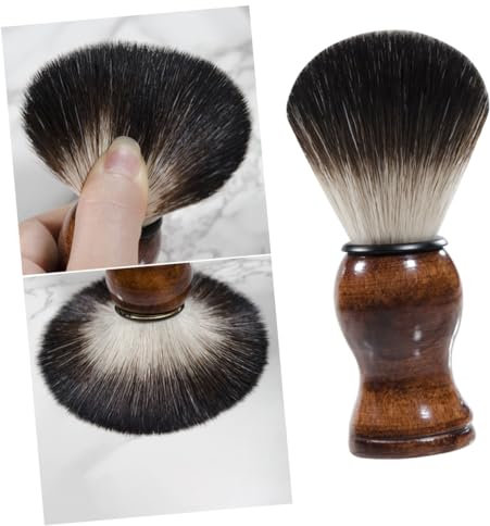 MAGICLULU Bartbürste Für Männer Hautfreundliche Gesichtsbürste Bartbürste Aus Nylonhaar Für Männer Bartpflegeset