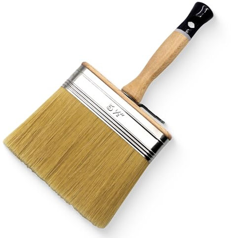 REFINA EVO Plastering Brush - 5.5 (140mm) Professional Water Brush for Rendering, Plastering, Brushing with Adjustable Bucket Clip, Stainless Steel Ferrule & Ergonomic Hardwood Handle