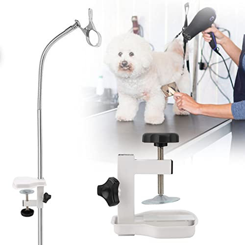 Hundefön Tischhalter, Pet Grooming Tischclip, Korrosionsbeständig Multifunktions Leicht für Heimgebrauch (Innendurchmesser 2,7 * 2,7 cm)