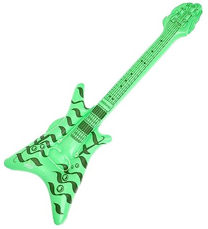 SHOWERORO Aufblasbare Disco Gitarre aus Dickem Pvc Leichtes Partyzubehör für 80 Stück-jahre Musikpartys Robuste Aufblasbare Rock Instrumente