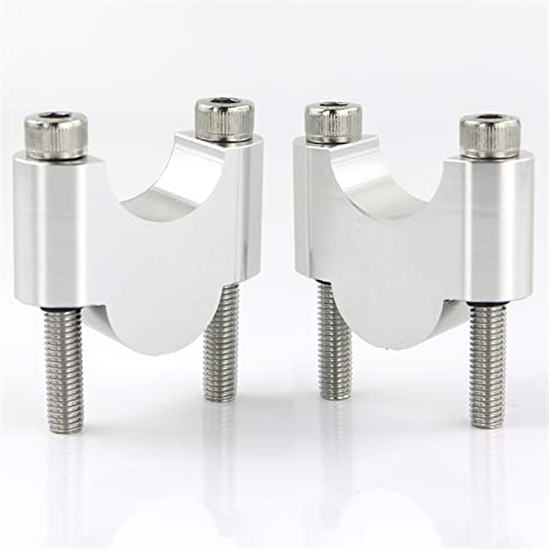 Motorcycle Riser Bars For Triumph For Speed For Triple 1050i R RS S 1200 RS For Street For Triple R RS S 675/R 765 R/RS/S 28mm 1 1/8 Handlebar Risers Mounting Riser Motorcycle Bar Riser(Silver Riser