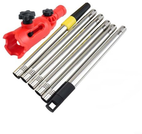 EXTRWORY Farbpinsel-Verlängerungsstange, Pinselhalter, Farbroller, Verlängerungsstange mit 1,1/1,4/1,7 langer Verlängerung (1,7 m Set)
