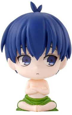Gooyeh Isagi Yoichi Figure Anime Blue Lock Seishiro Nagi Look Up Figure Sitzende Actionfigur Nudelstoppter Mikage Statue Auto Desktop Sammlung Geschenk Für Fans 7CM