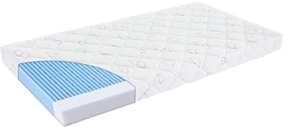 TRÄUMELAND - Babymatratze 70x140 cm Air Flow Comfort| Matratze mit Trittkante für Babybetten | Öko-Tex 100 Zertifiziert,hautfreundlich & allergikergeeignet | Waschbarer Bezug mit Nässeschutz