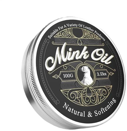 Mink Oil läderbalsam, lädervård mink oljebalsam | 100 g naturlig pasta, och återställa för stövlar, skor, kläder, möbler