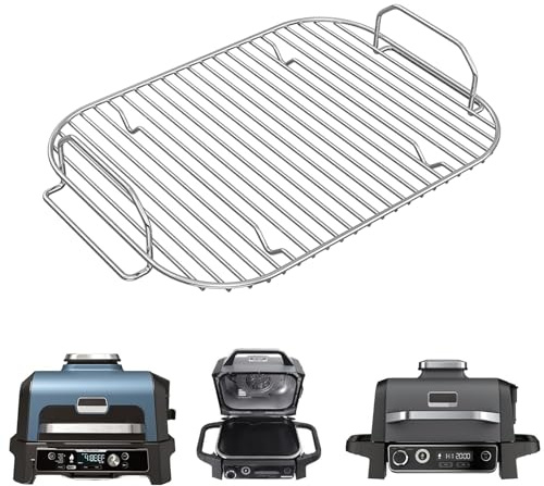 Set di griglie in acciaio inossidabile per Ninja Woodfire XL, accessori per griglia a legna compatibili con Ninja Woodfire XL BBQ Grill OG850UK / OG901UK, lavabile in lavastoviglie (griglia per