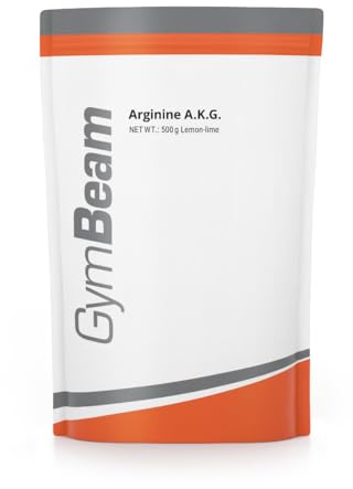 GymBeam Arginina AKG in Polvere, L-Arginina Alfa Chetoglutarato 5000 mg a Porzione, Amminoacido Essenziale per la Produzione di Ossido Nitrico (250 g, Lemon - Lime)