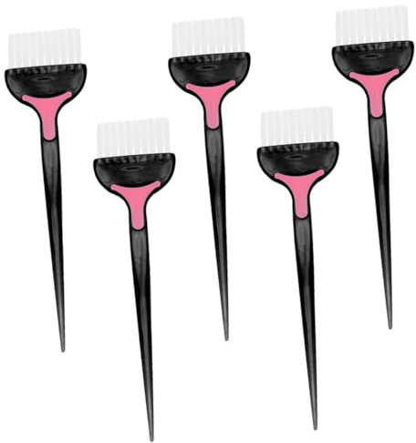TOPBATHY 5 Stück Haarfarbenpinsel aus Abs mit Weichen Borsten für Friseursalon und Selbstgemacht Anwendung Wiederverwendbar und Leicht zu Reinigen