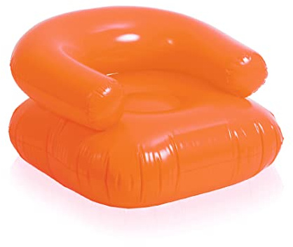 Fauteuil gonflable Matelas de mer piscine chaise Plage douce Eau AIR (ORANGE)