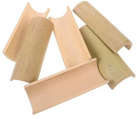 TOYANDONA 6 Pezzi di ugello per fontane da Giardino in bambù per Esterni - Ugello per Fontana da Giardino Giapponese in bambù per Piccoli stagni e Accessori per patii