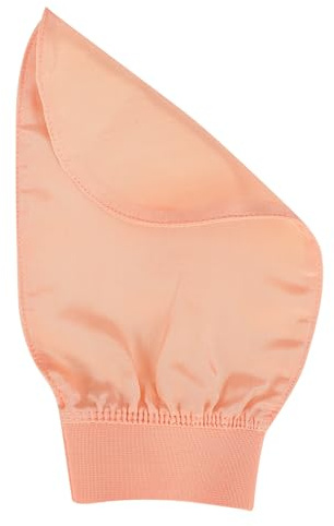 LRXIYODE Pink Rayon Exfoliating Scrubbing Glove Double Sides Bath Mitt for Arm and Leg Use, Non Scratch Body Peeling Glove Suitable for Dormitory and Hotel Bathing