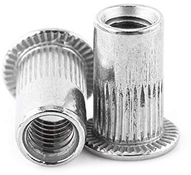 Dado per Rivetti in Acciaio Inossidabile Dado per Rivetti Ciechi Filettati a Testa Piatta M3-M8 Dado per Inserti (M5)