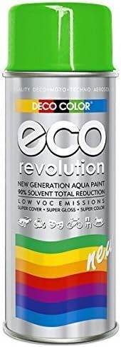 Fahrzeugteile Hoffmann Deco Color ECO Lackspray glänzend oder matt 400ml nach RAL freie Farbauswahl (1 Dose ECO RAL 6018 Gelb-Grün Glanz)