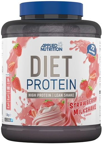 Applied Nutrition Diet Whey - High Protein Powder Supplement, Low Carb & Sugar, for Weight Management with CLA, L Carnitine, Green Tea (1.8kg - 72 Servings) Parent (Strawberry)