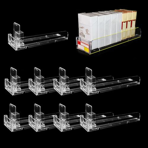 Cigarette Display Holder for Retail Store - Clear Acrylic Multiple Combinations Automatic Pushers Shelves - Matchbook Case for Convenience Store