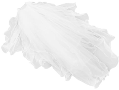 VALICLUD Kurzer Brautschleier Für Frauen Mit Schleife Und Perlen Elegantes Hochzeitsaccessoire Aus Tüll Für Besondere Anlässe Für Trauungen Und Junggesellinnenabschiede