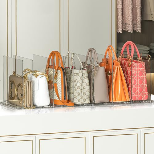 8 StüCk Taschen Aufbewahrung Organizer Verstellbare Regalteiler Handtaschen | Aufbewahrung Regaltrenner Taschen Organizer Schrank, Shelf Dividers For Closet Organization