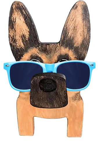 Genikeer Brillenhalter Hund, Brillenständer Lustig Hund, Brillenhalter Tier , Brillenhalter Hund Lustig, Brillenständer Lustig , Neuheit Lesebrillen Ständer, Brillenständer Tier, Heimdekoration