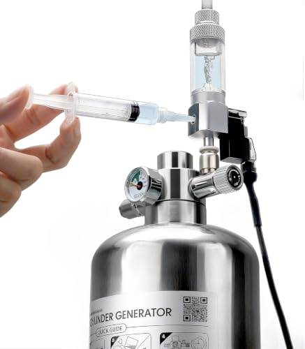 Clscea Generatore di CO2 per acquario, 2,4 l, corpo compatto con prestazioni di livello 4L, doppia capacità di riempimento, doppia durata per piante da acquario, G700S