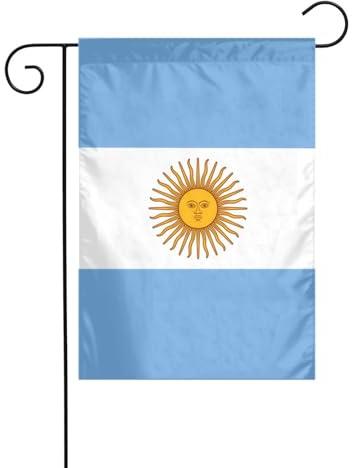 BROLEO Bandiera argentina Stampa Asta bandiera giardino decorazione cortile esterno moda 12x18 pollici
