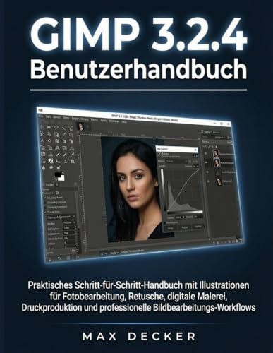 GIMP 3.2.4 Benutzerhandbuch: Praktisches Schritt-für-Schritt-Handbuch mit Illustrationen für Fotobearbeitung, Retusche, digitale Malerei, Druckproduktion und professionelle Bildbearbeitungs-Workflows