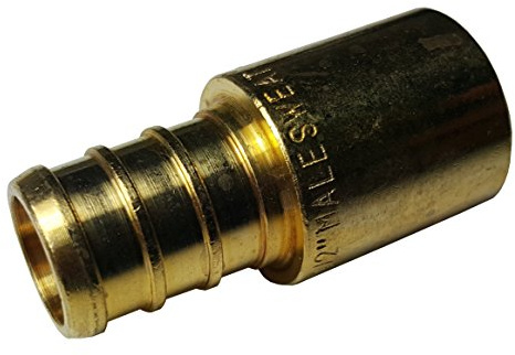 10 PIECES XFITTING 1/2 PEX X 1/2 MALE SWEAT ADAPTERS BRASS CRIMP FITTINGS - BRASS