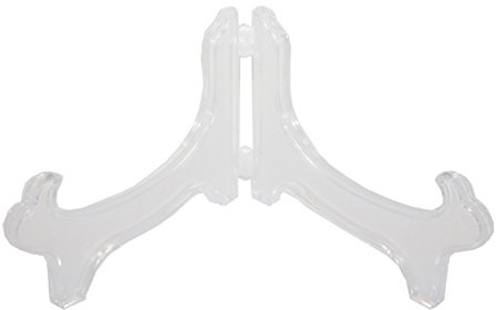 Tincogo Display Stand Easel Bowl Stands for Display Large Deep Bowls, Platters and Deep Dishes Clear