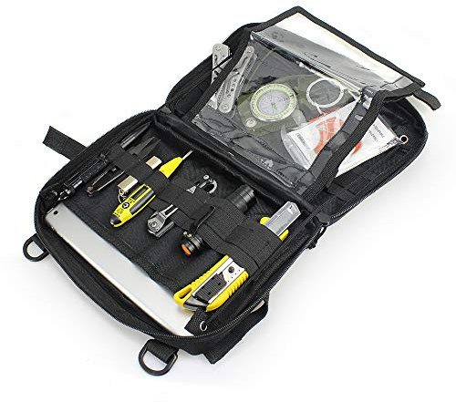 WYNEX Tactical Admin Molle Pouch, Medical EDC EMT Utility Bag Shell Design Allegato Borse 1000D Nylon Escursionismo Cintura Borse Impermeabile