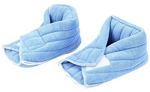 Soporte para Tobillo de Pie, 2 Uds Soporte para Talón de Pie Cubierta Cálida para Tobillo Y Pie Antiescaras para Cama de Ancianos Cuidado de Enfermería