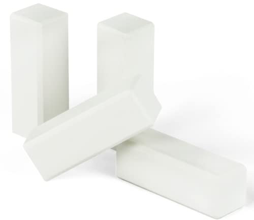 HORI® Clips für Massivholzkern-Sockelleisten I passend für weiß folierte Sockelleisten RAL 9016 I Zubehör für einfache Montage: Clips, Außenecken, Innenecken, Endkappen.1x HORI Eckhölzer RAL9016