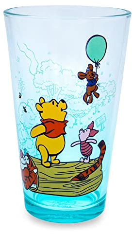 Vaso de pinta de Disney Winnie the Pooh and Friends, vaso de cerveza para licor, bebidas de pub, capacidad para 16 onzas