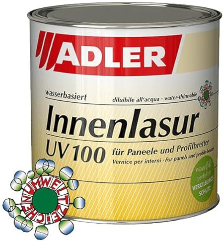ADLER Innenlasur UV 100 Farblose Holzlasur 750ml Mont Blanc