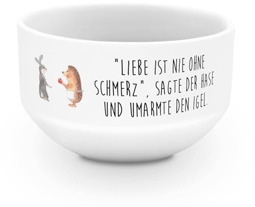 Mr. & Mrs. Panda schälchen Hase Igel - Geschenk, schale, Liebe Spruch, Gute Laune, Obstschale, Herzschmerz, reisschale, dessertschale, Trösten, Suppenschüssel, Trennungsschmerz