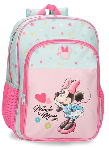 Disney Borse Joumma, Minnie Imagine, Schulrucksack, Kinderrucksack, aus Poliestere, Breite Verstellbare Schulterriemen, Oberer Griff Zum Aufhängen., Rosa, Zainet