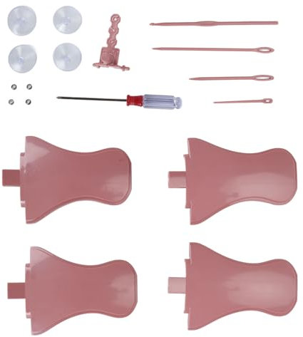 Qcwwy Strickmaschinen-Adapter-Set, Langlebiges Strickmaschinen-Zubehör, Erwachsene und Kinder, für die Meisten Szenen, Kunststoff/Edelstahl